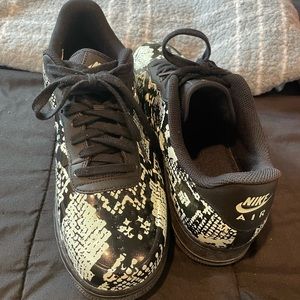 Snakeskin Nike foamposite Air Force 1s
